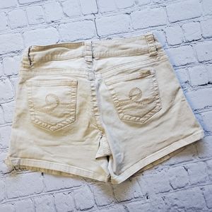 Seven7 Tan Khaki Jean 4.5"  Shorts Sz 8
